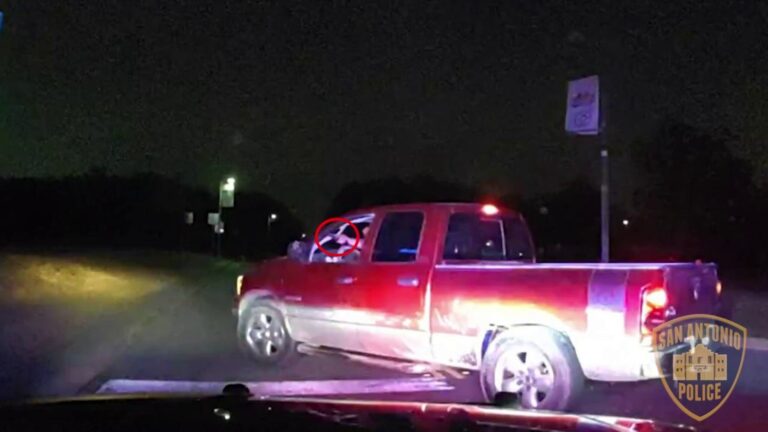 WATCH: San Antonio police officer shoots, injures suspect after chase on South Side