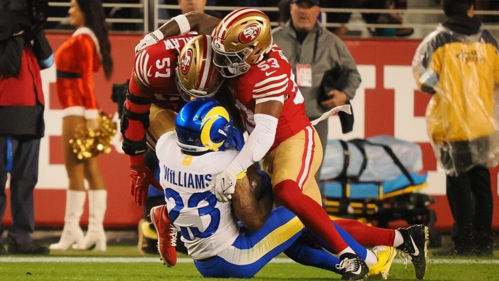 49ers Notebook: 'We're going to find out who wants to be here'; Dre Greenlaw's return sparks team; Purdy's costly INT; Rams RB talks a little trash after win