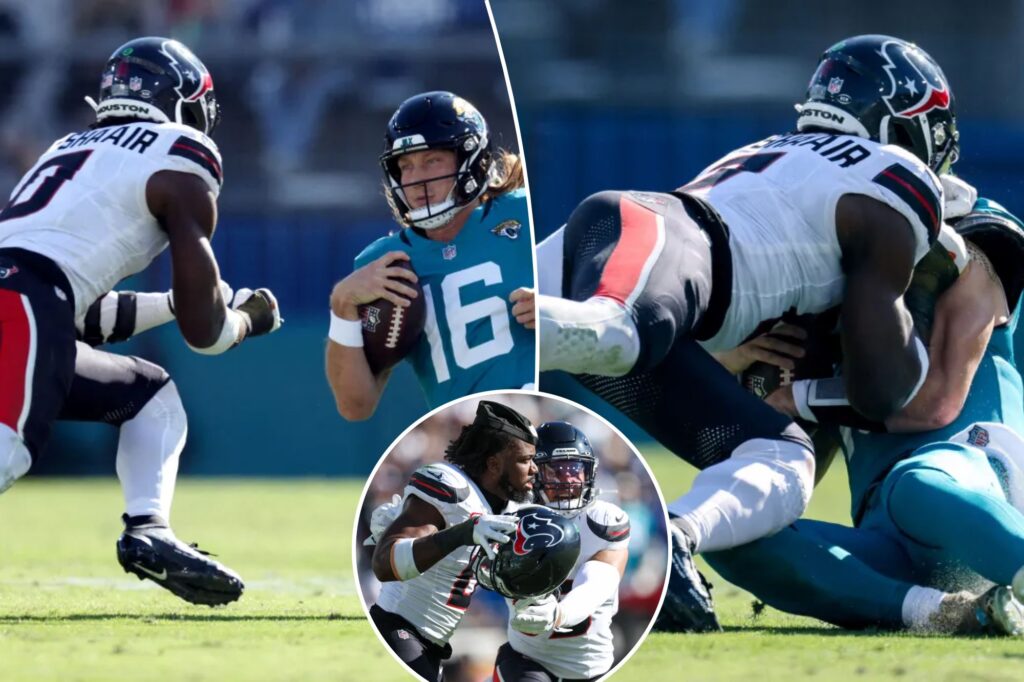 Azeez Al-Shaair defiantly says he’ll be ‘your villain’ after NFL upholds ban for brutal Trevor Lawrence hit