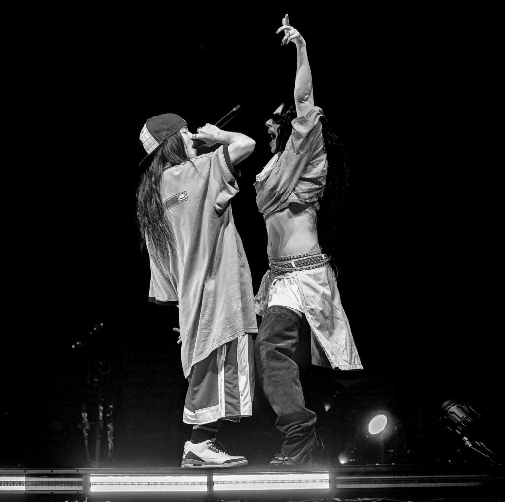 Billie Eilish Brings Out Charli XCX for Live Debut of “Guess” Remix: Watch