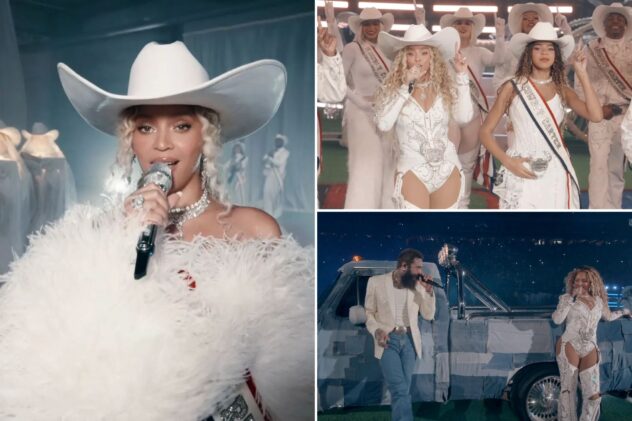 Blue Ivy joins mom Beyoncé to perform ‘Texas Hold ‘Em’ in Netflix NFL Christmas halftime show