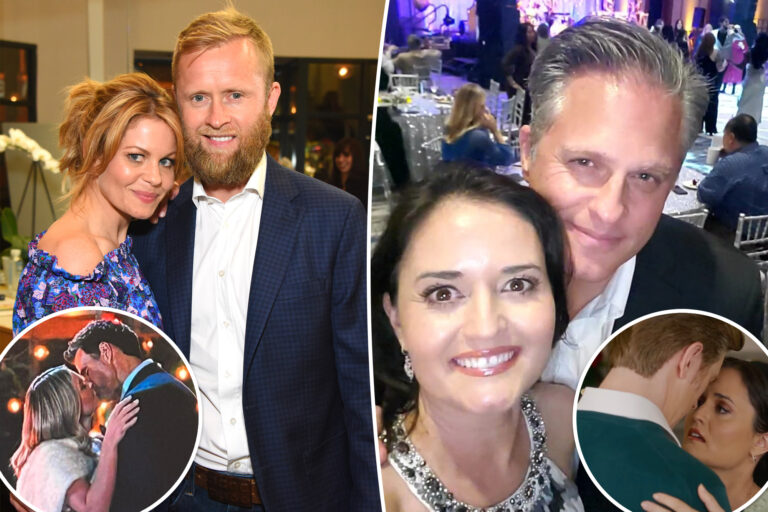 Candace Cameron Bure, Danica McKellar ‘fast-forward’ through kissing scenes to spare their husbands: It’s ‘never comfortable’