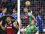 Fans fume as West Ham have equaliser controversially ruled out just seconds before Leicester doubled their lead in Ruud van Nistelrooy's first game
