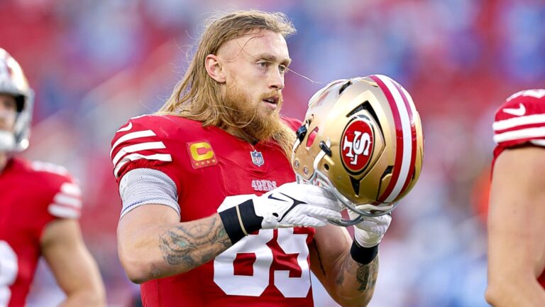 George Kittle, Ricky Pearsall have big games; Key stats from 49ers-Lions