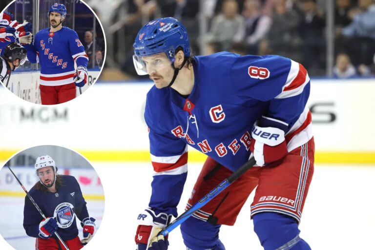 Jacob Trouba’s ex-Rangers teammates keep mum about bombshell trade