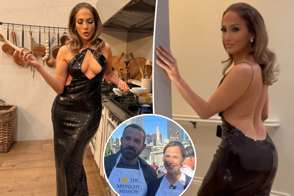 Jennifer Lopez struts her stuff in black revenge dress after Ben Affleck spends holidays with Jennifer Garner