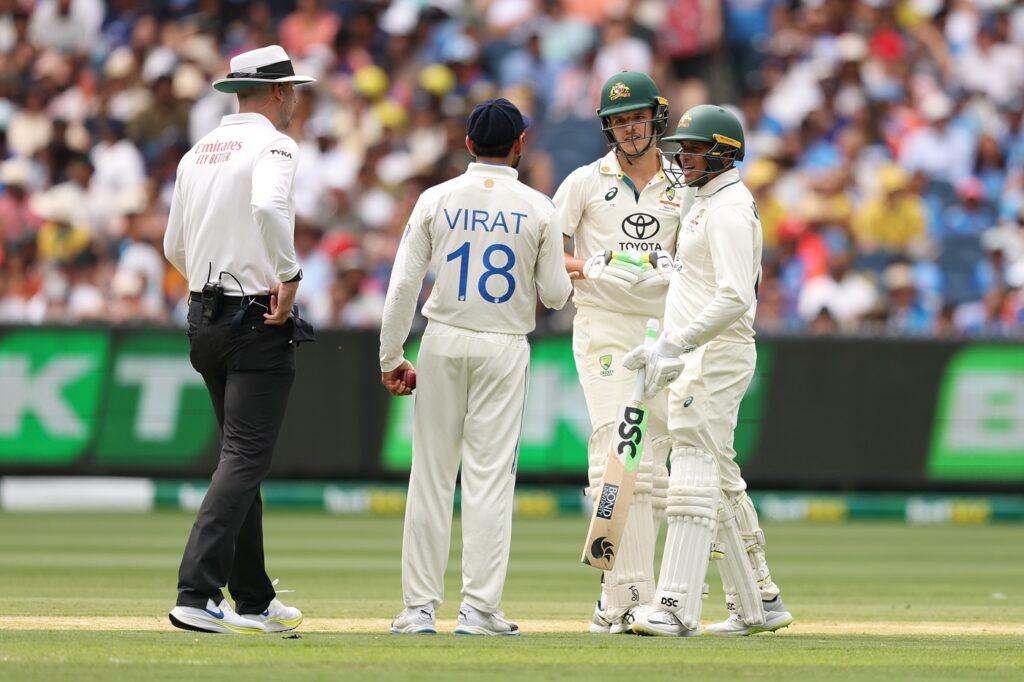 Kohli, Konstas involved in heated altercation at MCG