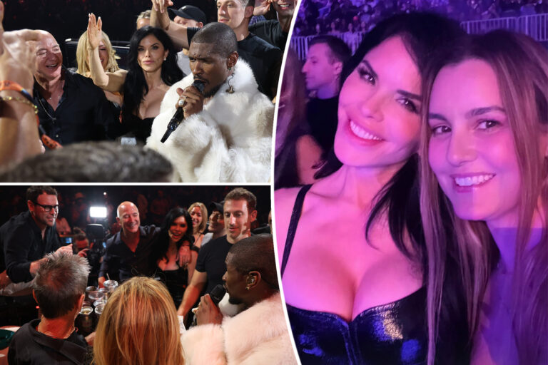 Lauren Sánchez celebrates 55th birthday at Usher show with fiancé Jeff Bezos, Katy Perry and Orlando Bloom