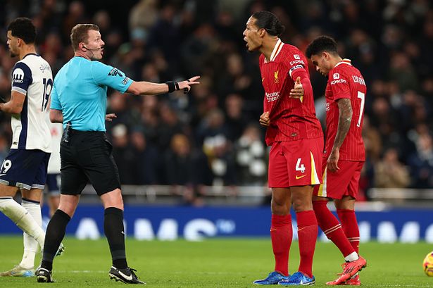 Liverpool receives fresh referee verdict after Virgil van Dijk protests vs Tottenham