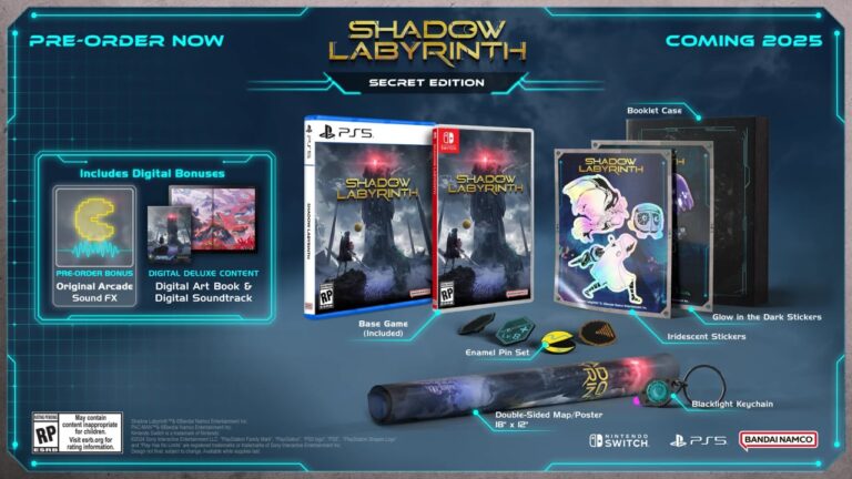 Pac-Man's New Game 'Shadow Labyrinth' Is Getting A Physical Switch Release