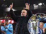 Pep Guardiola claims Jose Mourinho wants Man City to be RELEGATED... as he fires back at his rival after Portuguese made dig about winning his Premier League titles 'fairly'