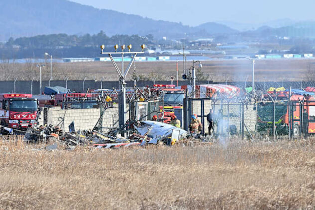 Plane burst into flames after skidding off runway at an airport in South Korea, killing at least 124