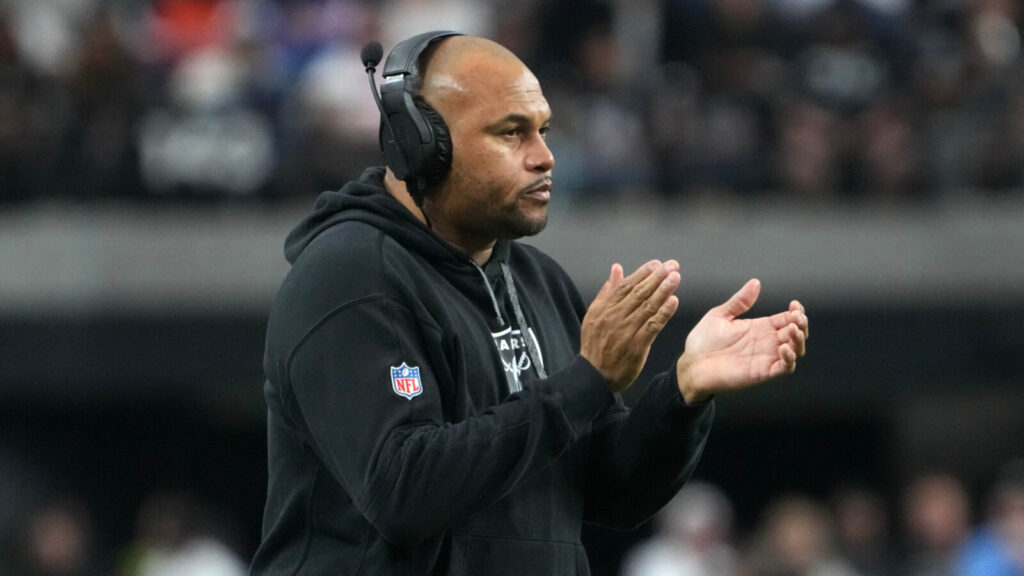 Raiders backup can't help but let his emotions take over as he could potentially start his first game since 2023 season