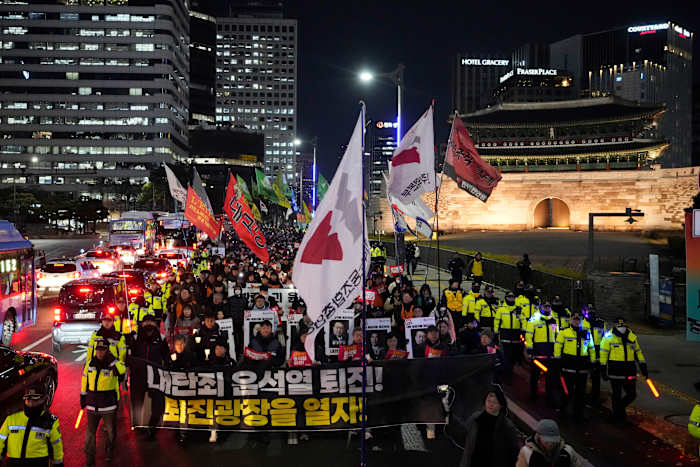 South Korea's governing party head supports suspending Yoon's powers, making impeachment more likely