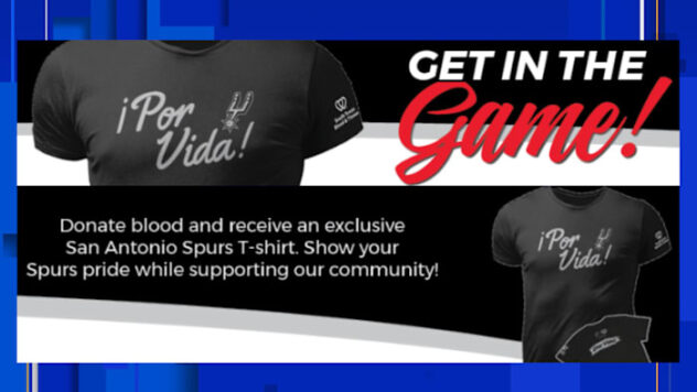 Spurs team up with South Texas Blood & Tissue for holiday blood drives