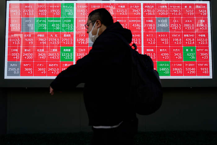 Stock market today: Asian shares are mixed after Wall Street slips, weighed down by tech giants