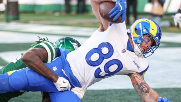 Tyler Higbee scores in return as Rams jolt Jets