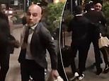 Video emerges of Pep Guardiola being confronted by fan with Man City manager held back during fiery exchange on the streets