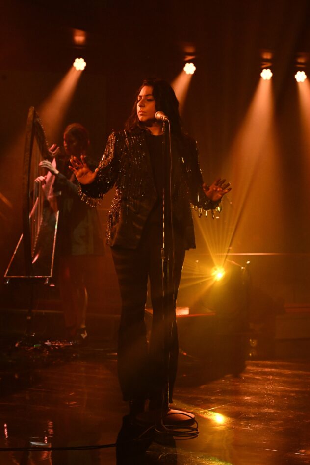 Watch Arooj Aftab Perform “Raat Ki Rani” on Colbert