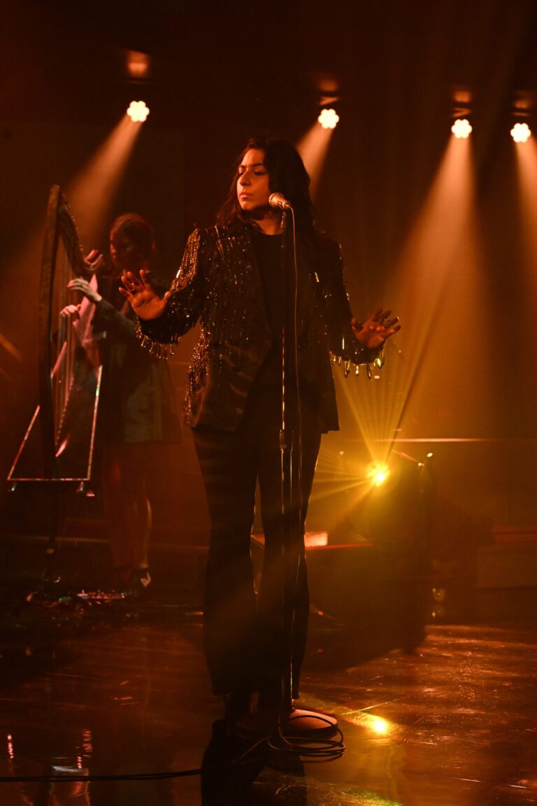Watch Arooj Aftab Perform “Raat Ki Rani” on Colbert