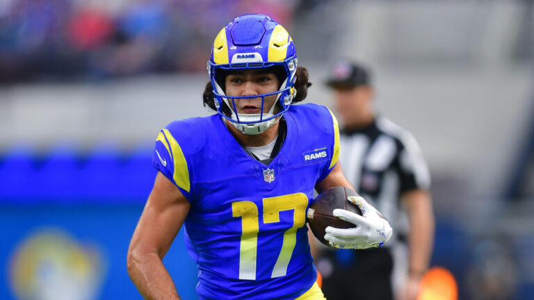 Watch: Rams' Puka Nacua makes incredible 'helmet catch'