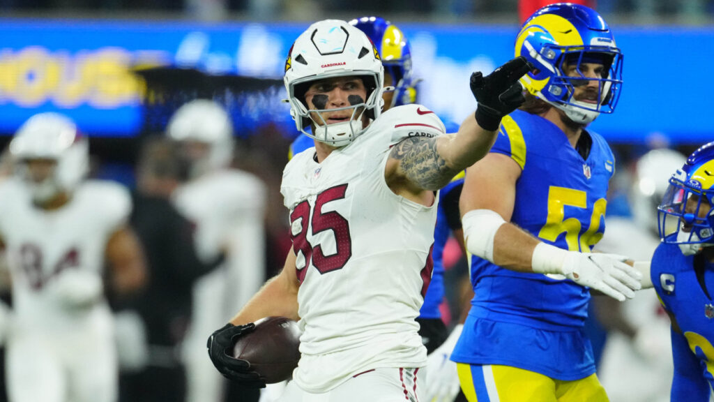 Watch: Trey McBride scores first receiving touchdown after breaking unwanted record