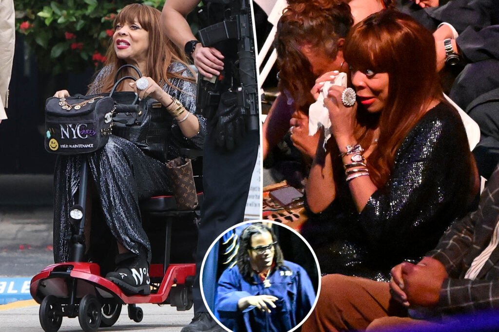 Wendy Williams rides on mobility scooter, cries tears of joy while attending her son’s college graduation amid dementia battle