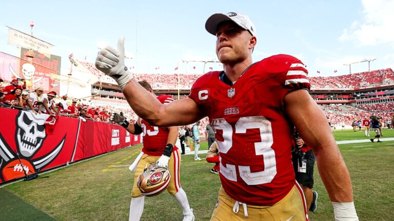49ers' Christian McCaffrey shows off recovery progress with vacation pics