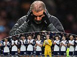 Ange Postecoglou reveals player he 'obviously' should NOT have played in shock defeat to Leicester - as Spurs injury crisis goes from bad to worse