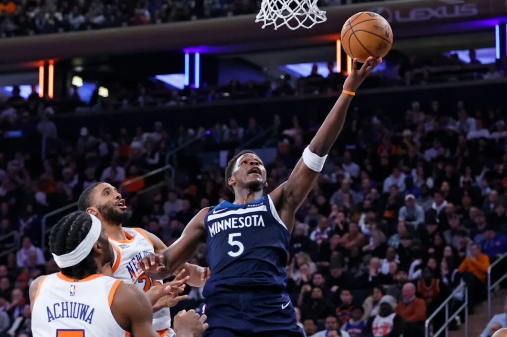 Anthony Edwards has huge night against Knicks after getting extra motivation from best friend