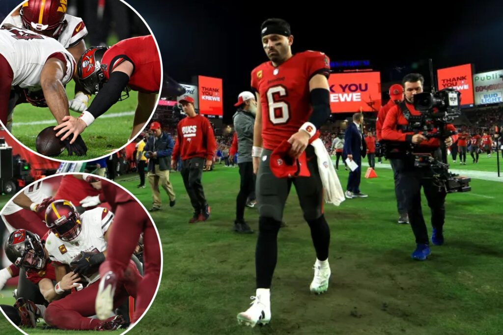Baker Mayfield’s disastrous fumble changed everything for Buccaneers in crushing loss to Commanders