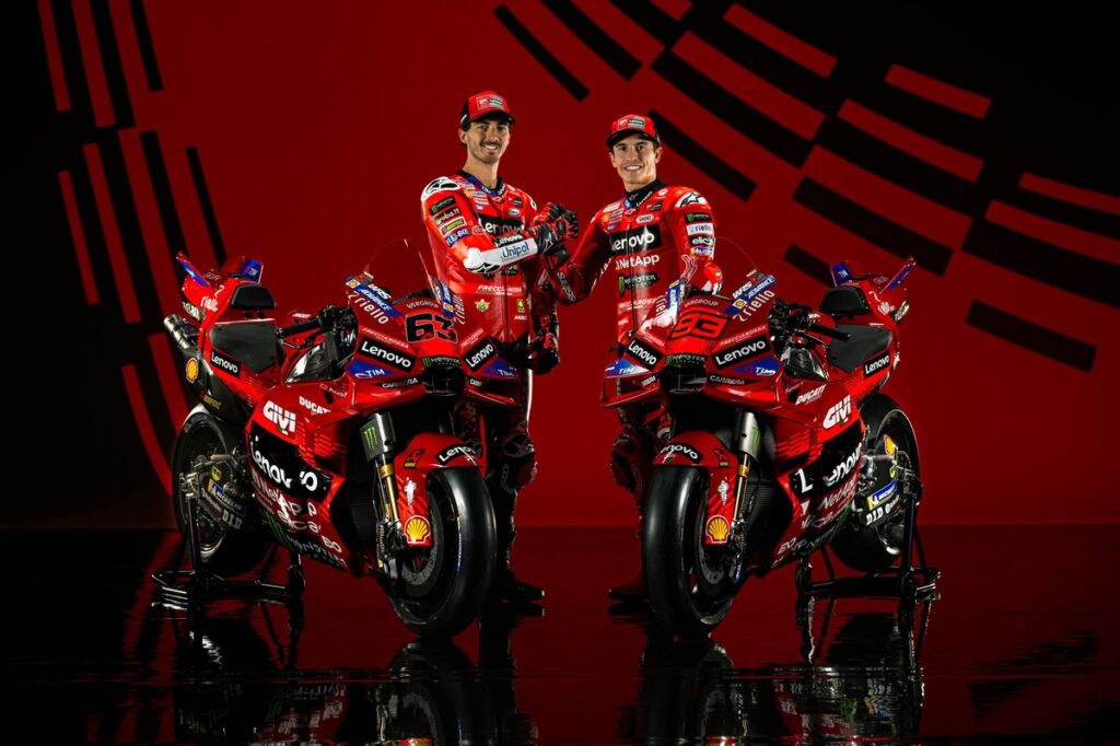Ducati launches Bagnaia and Marquez's 2025 MotoGP bike in Italy