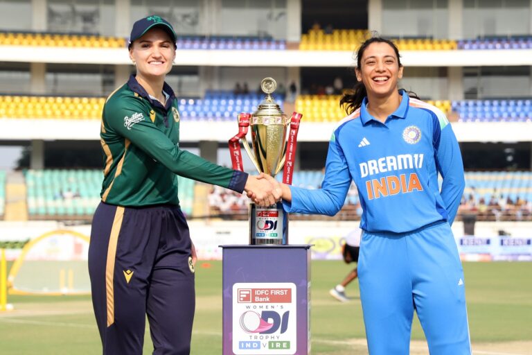 Ireland opt to bat; India hand debut to Sayali Satghare