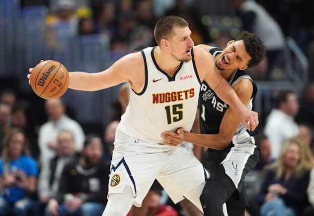 Jokic and Nuggets beat the Spurs 122-111 in overtime to spoil Wembanyama’s 21st birthday