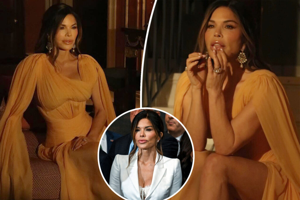 Lauren Sánchez swaps peekaboo bra for ethereal gown at Trump’s inaugural ball with Jeff Bezos