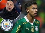 Man City agree £29.4m deal to sign Palmeiras defender Vitor Reis... with the Brazilian set to be one of THREE signings this month