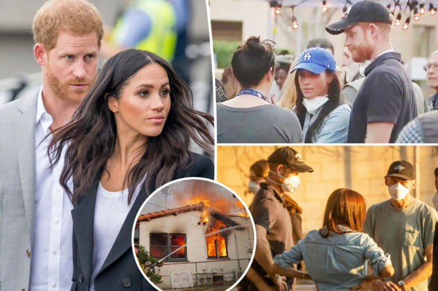 Prince Harry, Meghan Markle spotted helping LA wildfire victims after opening Montecito home to evacuees