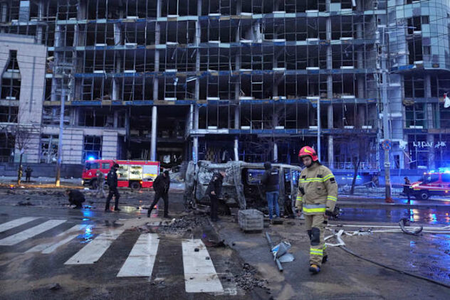 Russian attack kills 4 people in Kyiv as Ukrainian drone strikes set Russian fuel stores alight