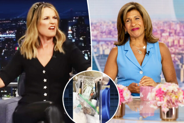 Savannah Guthrie jokes that she threw away Hoda Kotb’s ‘s–t’ after ‘Today’ exit