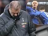 Tottenham 1-2 Leicester: Pressure grows on Ange Postecoglou as Spurs lose their fourth game in a row - as Foxes come from behind to climb out of the bottom three