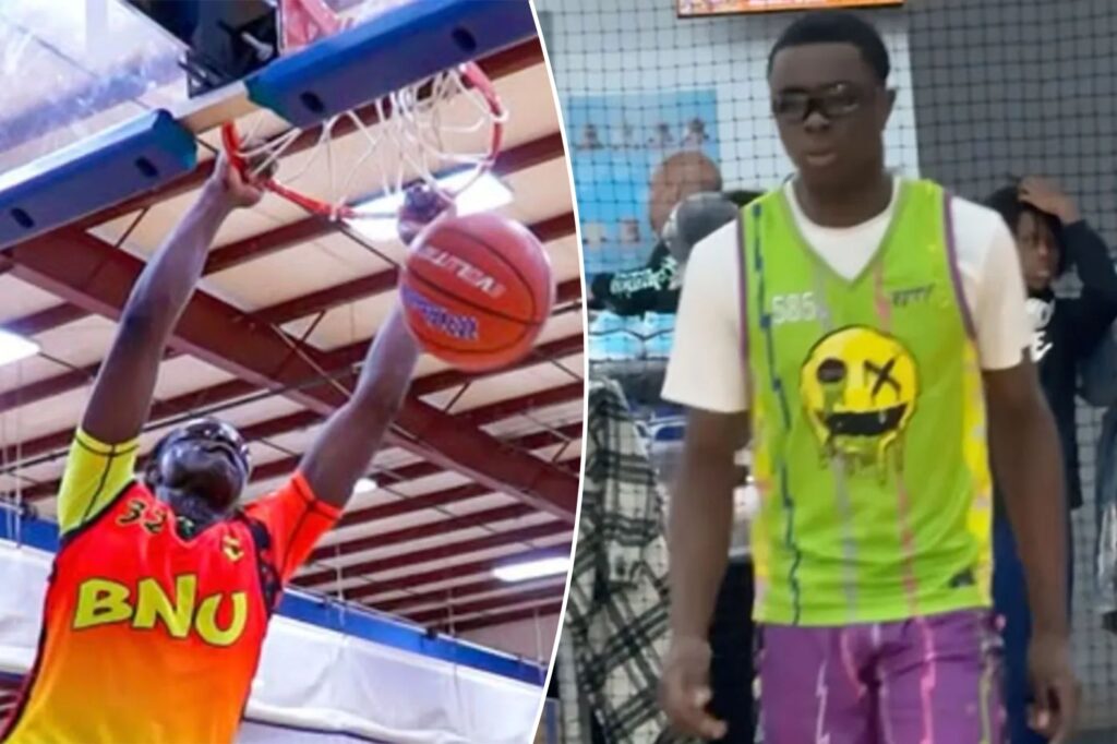 11-year-old hoopster Archange Railey-Lemovou is already 6 feet 5 — and his dunks are going viral