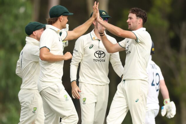 Buckingham, Hardie bowl Australia A to innings victory