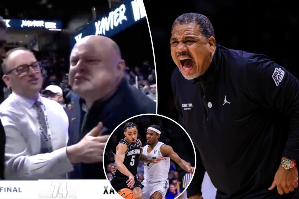 Georgetown’s Ed Cooley confronts Xavier fan in ugly scene at end of Big East battle