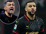Kyle Walker hauled off at half time by AC Milan boss Sergio Conceicao before replacement sets up game-winning goal as England star makes third league appearance for Italians since Man City switch