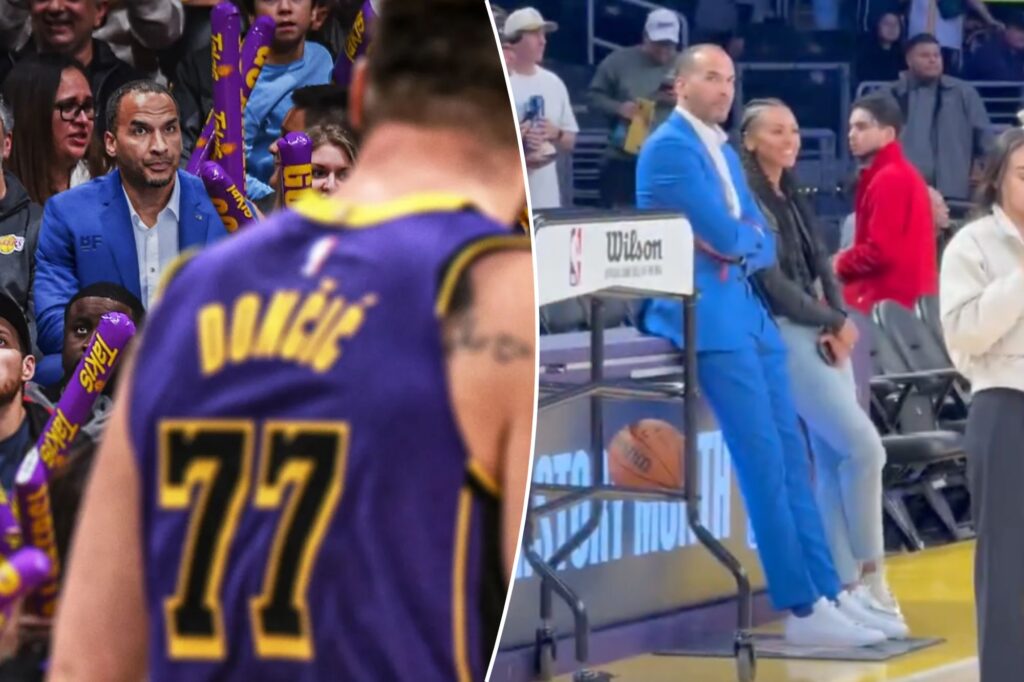 Luka Doncic’s reaction to Mavericks’ GM goes viral after triple-double for Lakers