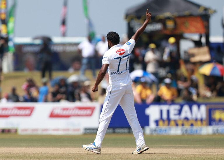 Lyon and Kuhnemann put Australia on course despite Jayasuriya's five-for