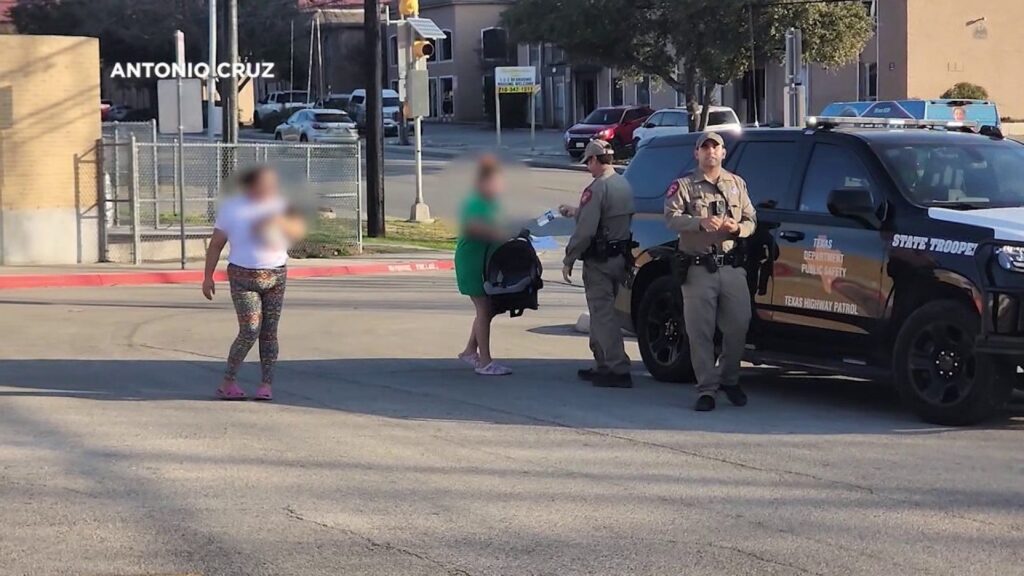 Man records video of DPS stop outside elementary school, urges women not to sign anything