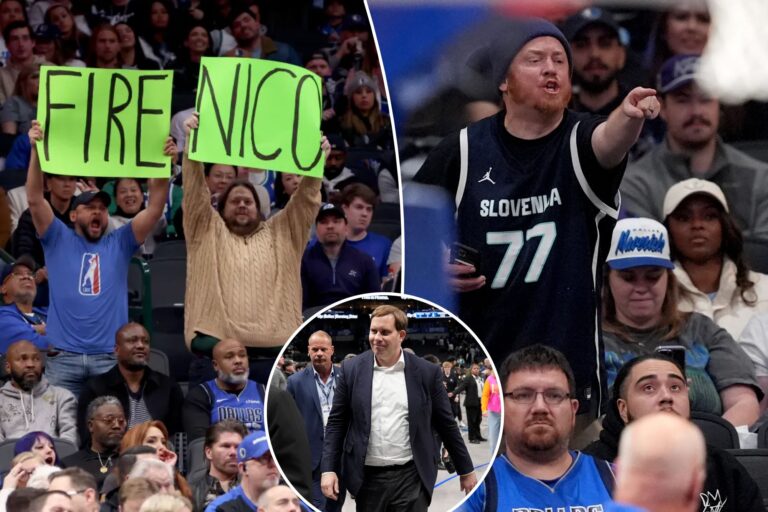 Mavericks fans ejected over ‘Fire Nico’ signs, shouting at Mark Cuban as Luka Doncic outrage boils over