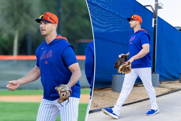 Pete Alonso reports to Mets spring training after landing two-year deal