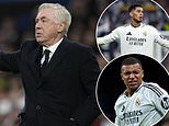 Revealed: Carlo Ancelotti's dressing room warning to Vinicius Jr, Kylian Mbappe and Jude Bellingham after Real Madrid's stars 'waged war on their own' before tomorrow's Man City showdown